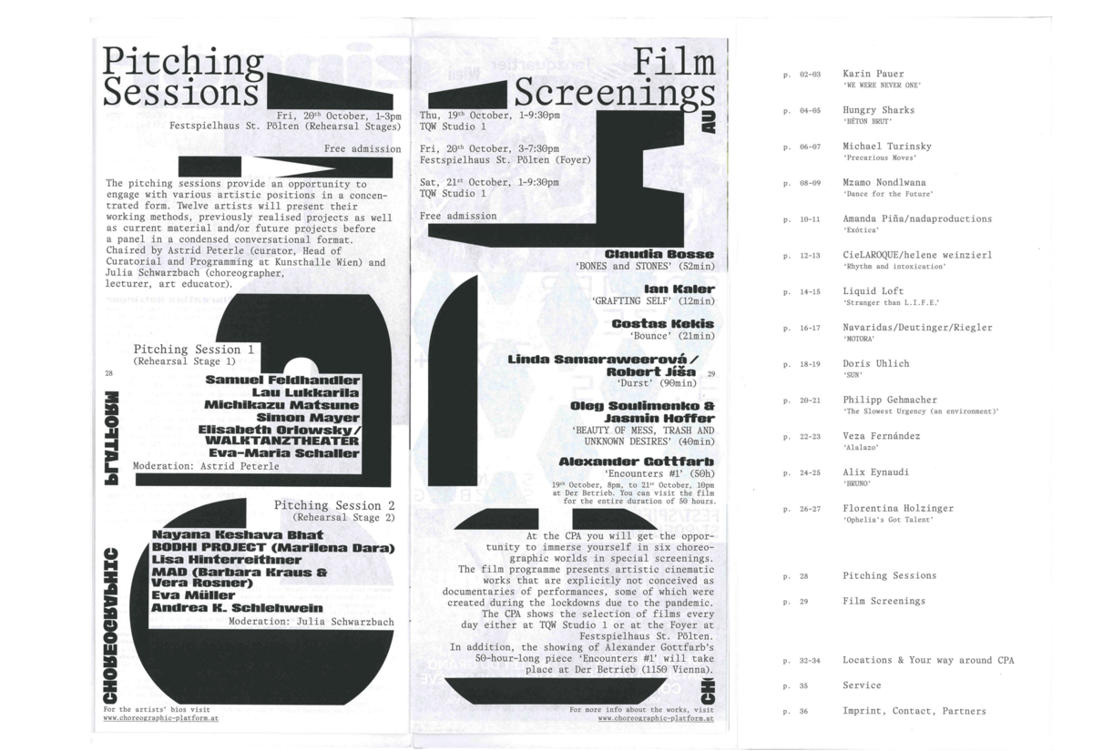 EXEX CPA Choreographic Platform Austria Branding Elsa Kubik Katharina Luger Christian Schlager